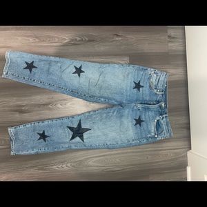 BLANK NYC Star Patch Madison Crop Straight Leg